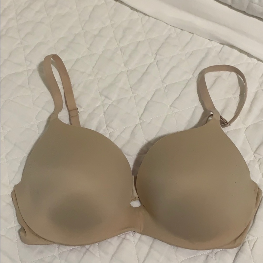 Push-up T-shirt bra in nude size 34D